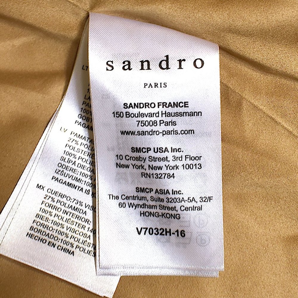 Sandro | Quilted Riva Velvet Jacket - Picture 11 of 14